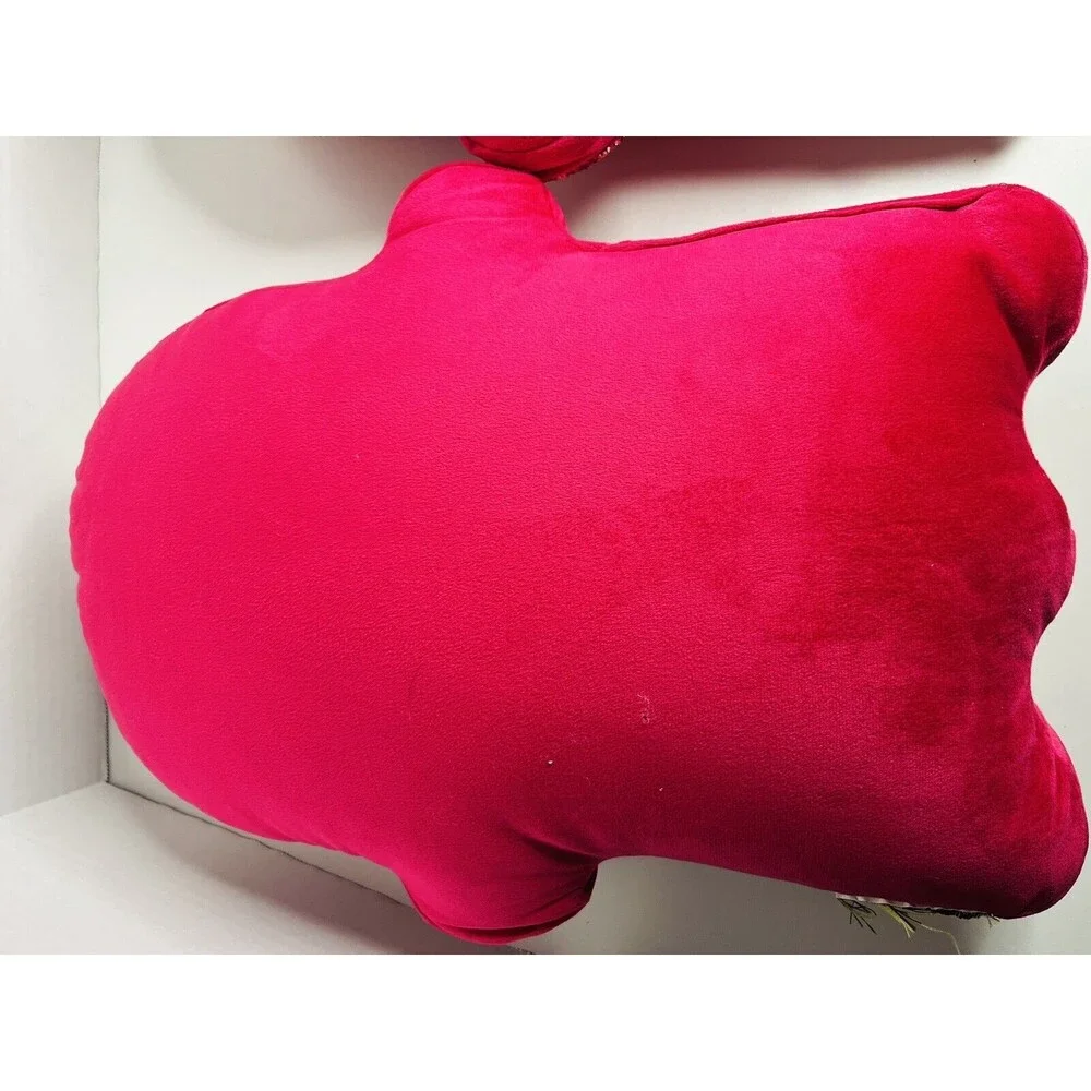 Rhinestone Ghost Throw Pillow Hot Pink Smiling Sparkles Halloween Decor Set Of 2